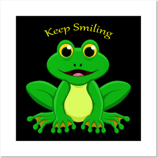 KEEP SMILING, FROG Posters and Art